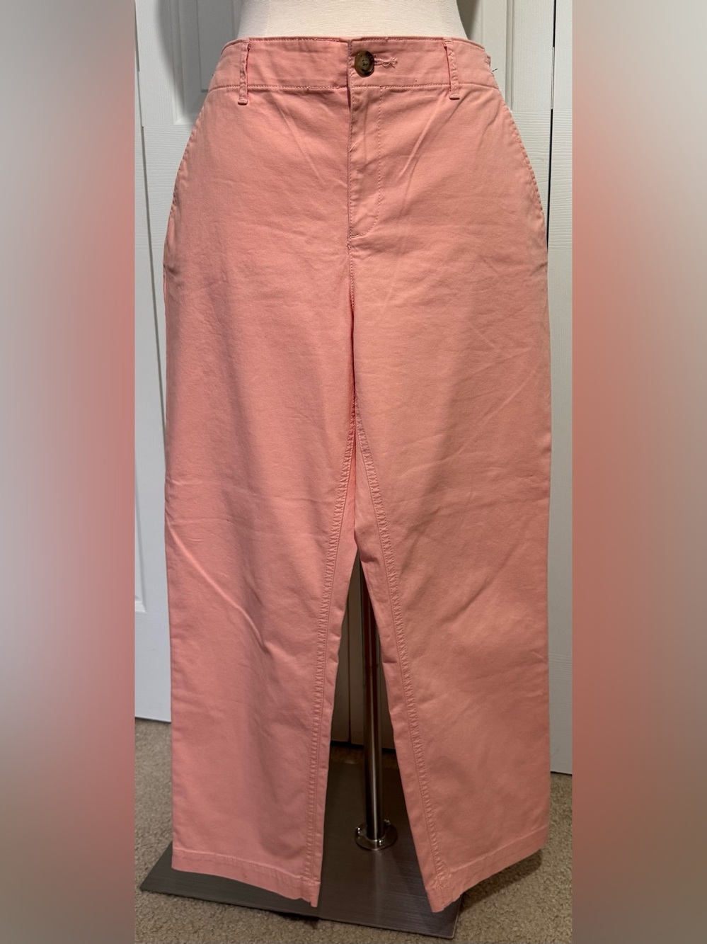 2 for $25 LOFT The Slim Chino Casual Pants Stretchy Peach Size 12 NWOT